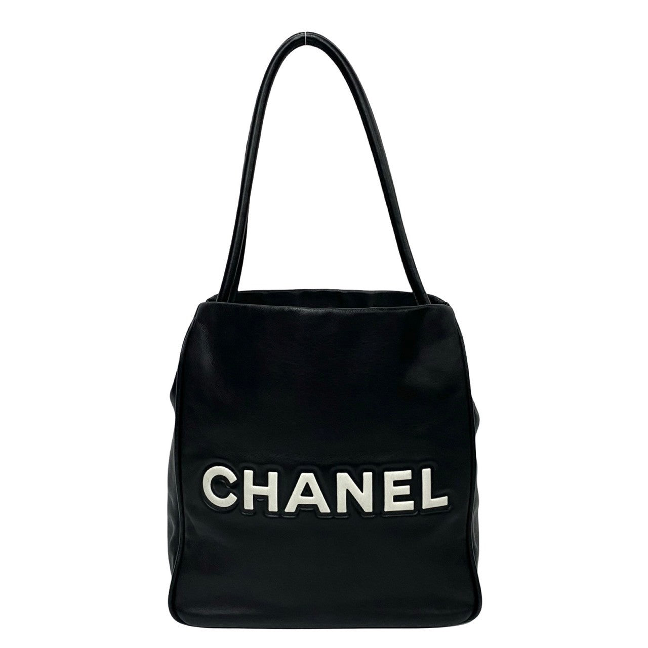 Chanel Camellia Logo Lambskin Tote Bag