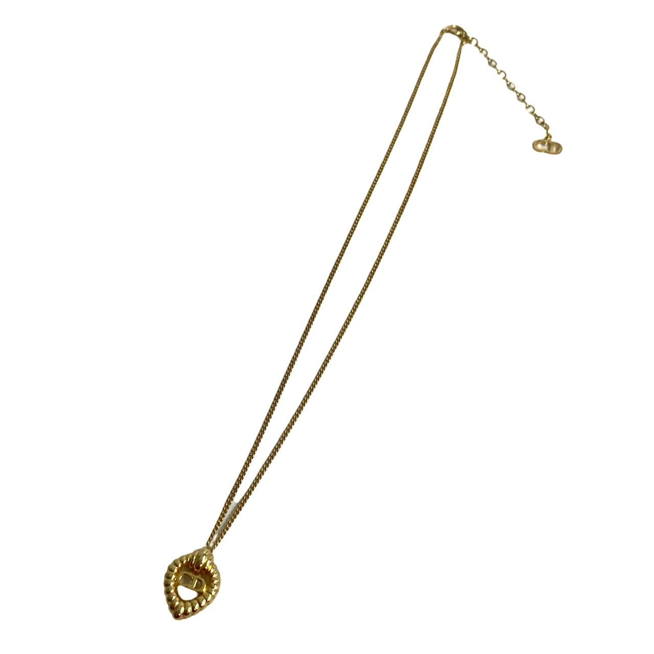 Christian Dior Gold Chain Necklace Pendant