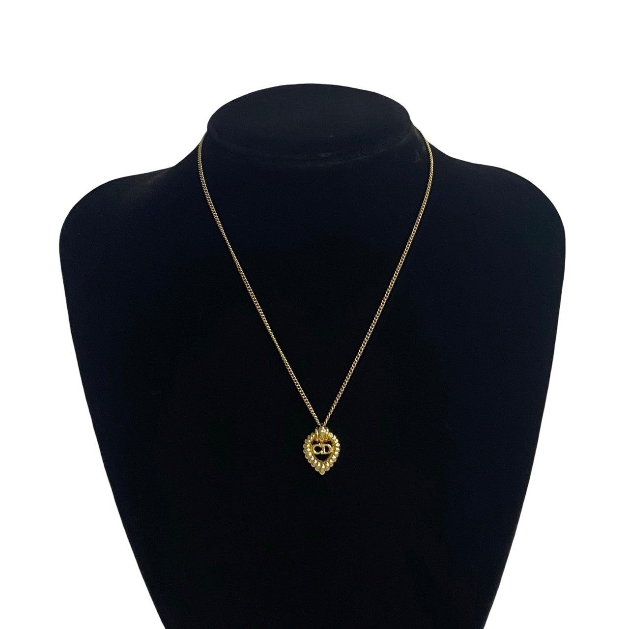 Christian Dior Gold Chain Necklace Pendant