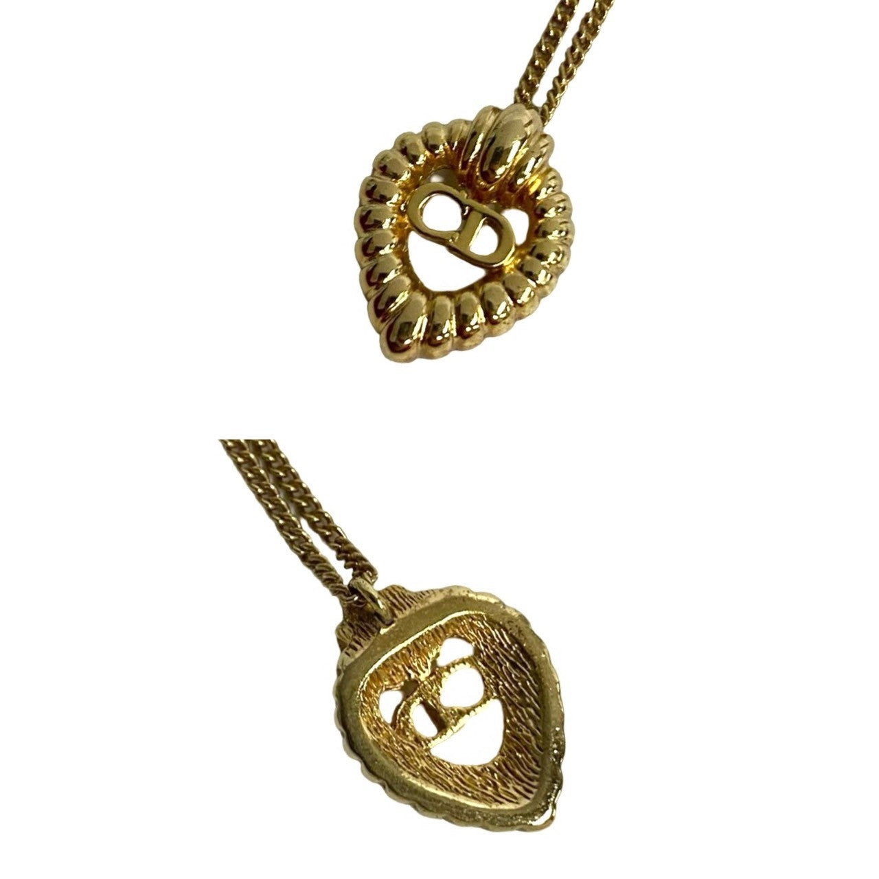 Christian Dior Gold Chain Necklace Pendant