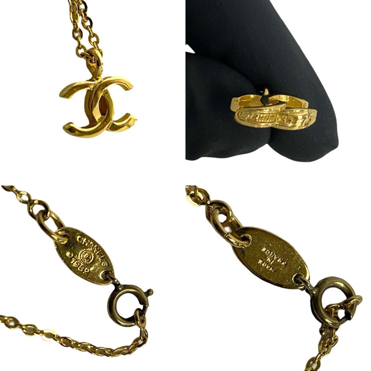 Chanel Vintage Coco Mark Chain Necklace