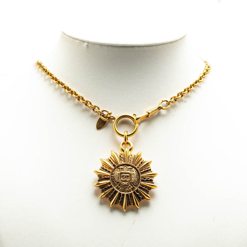 Chanel Gold Sun Emblem Necklace