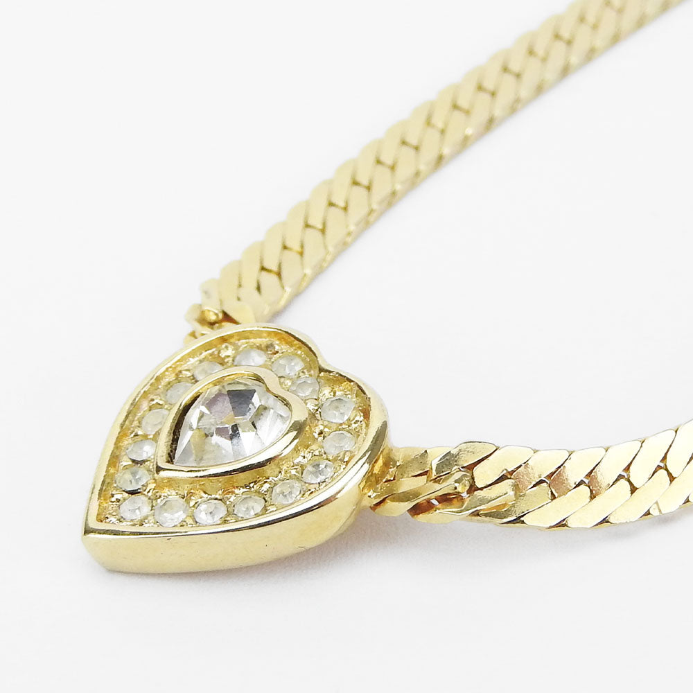 Christian Dior Gold Heart Necklace