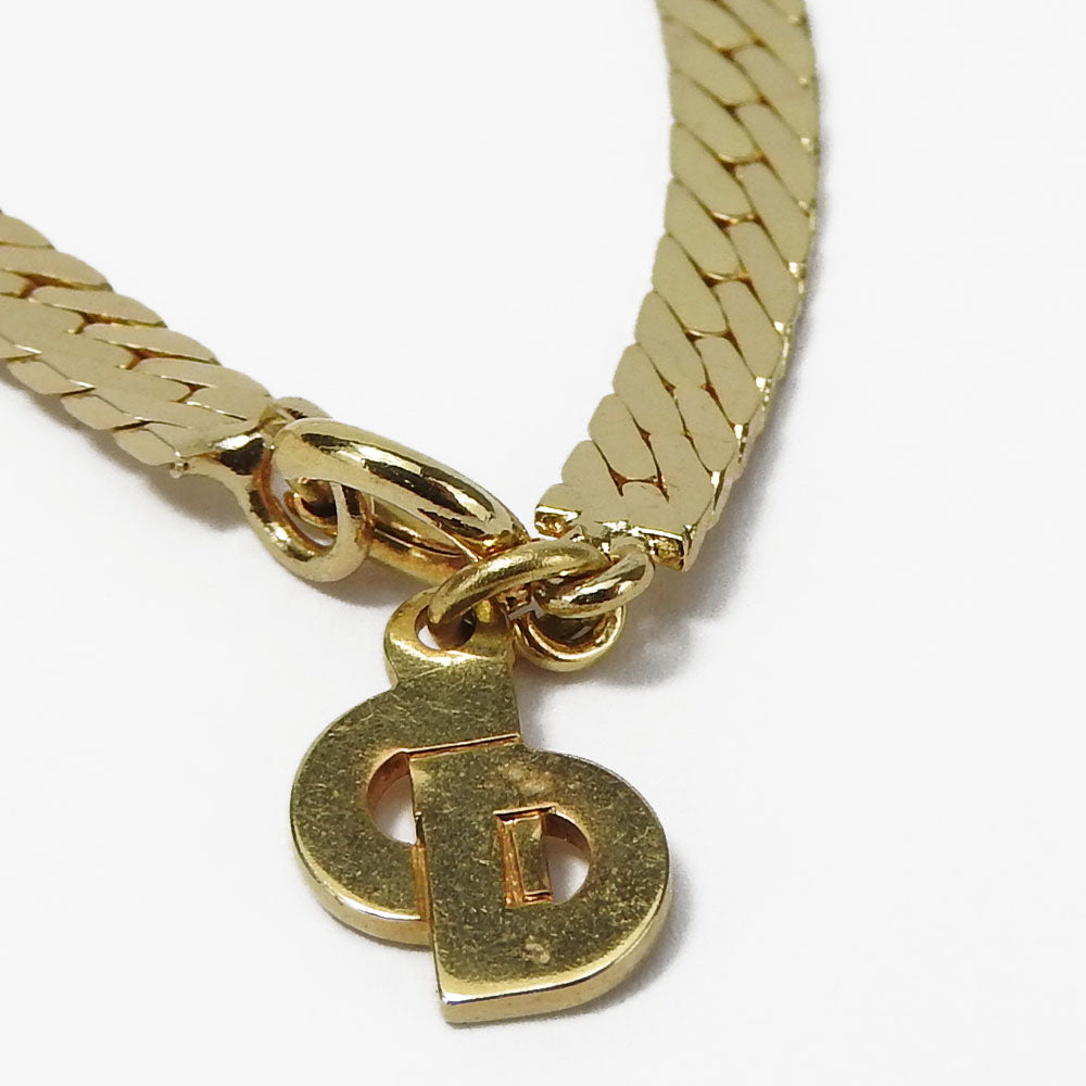 Christian Dior Gold Heart Necklace