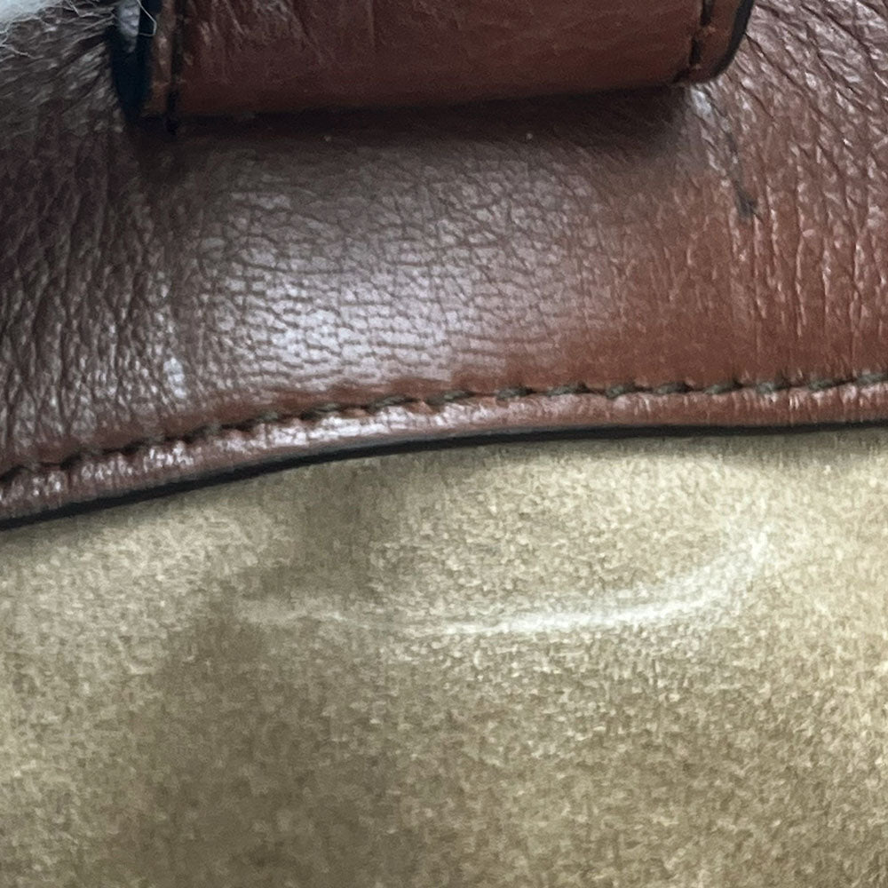 Bally Leather Tote Bag Brown