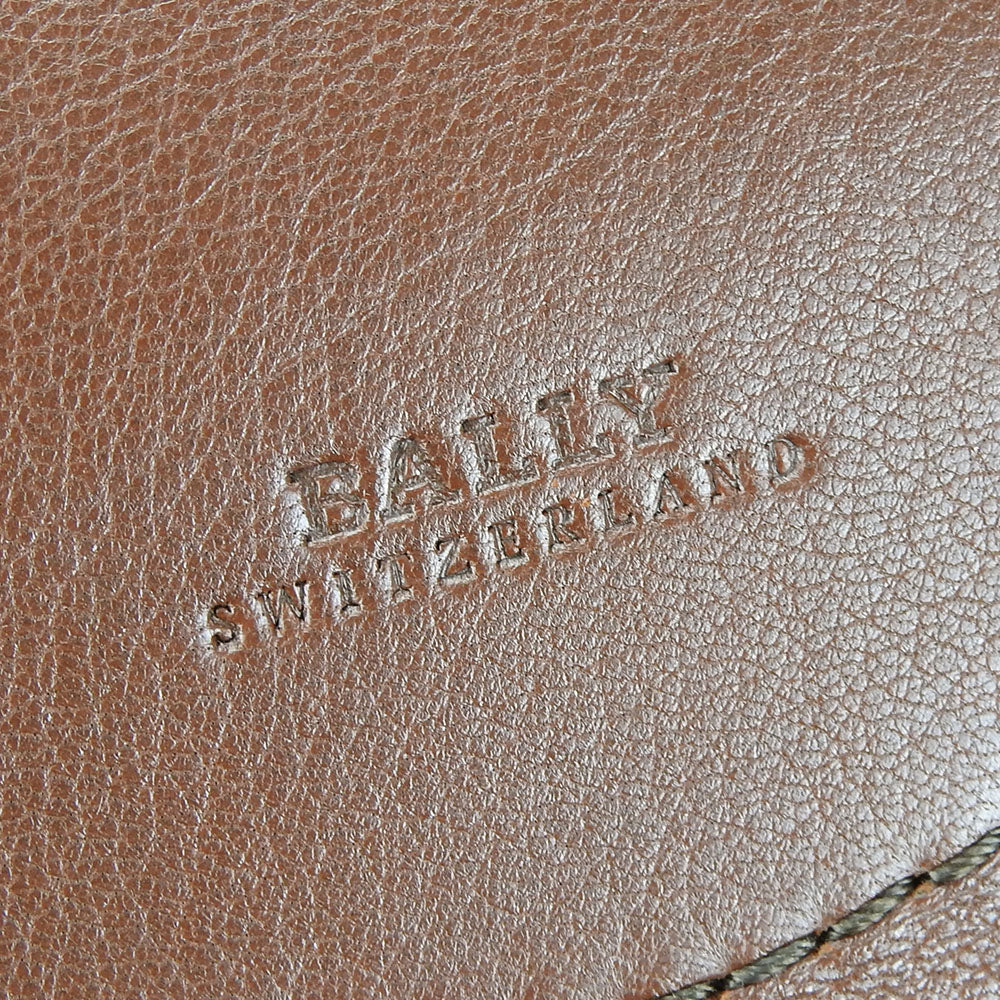 Bally Leather Tote Bag Brown