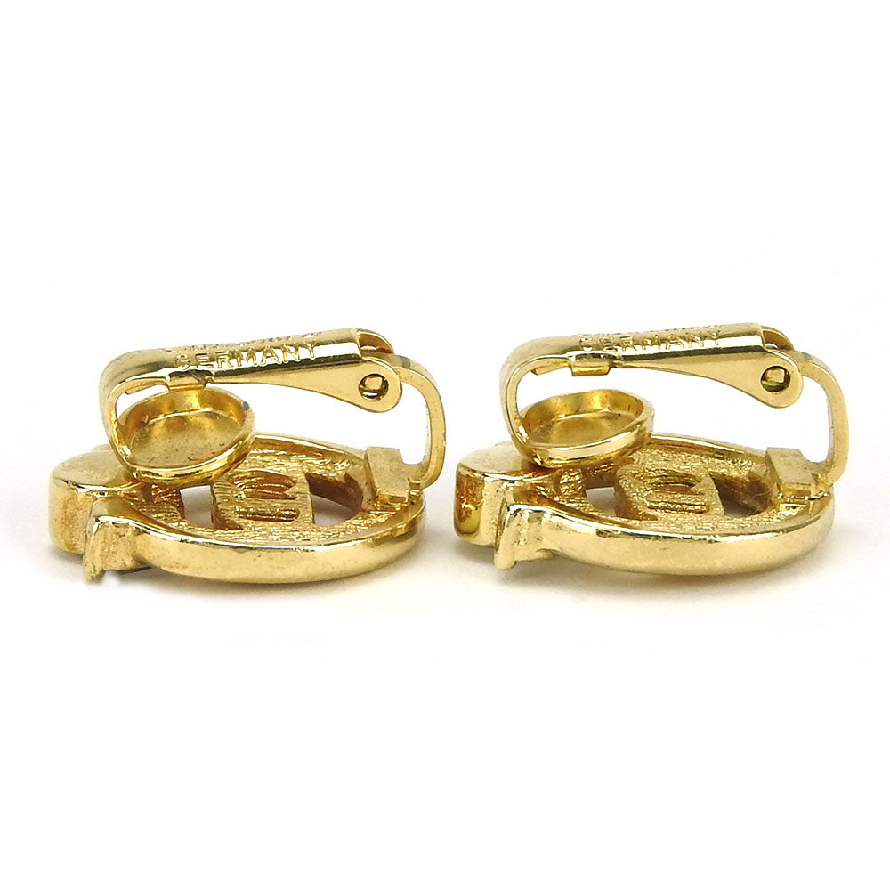 Christian Dior Gold Metal Earrings