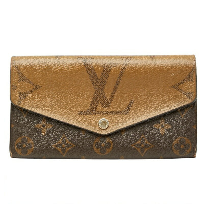 Louis Vuitton Monogram Giant Reverse Portefeuille Sarah Long Wallet