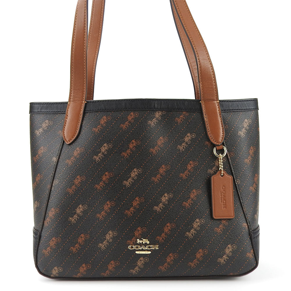 Coach C4060 PVC Leather Tote Bag Brown