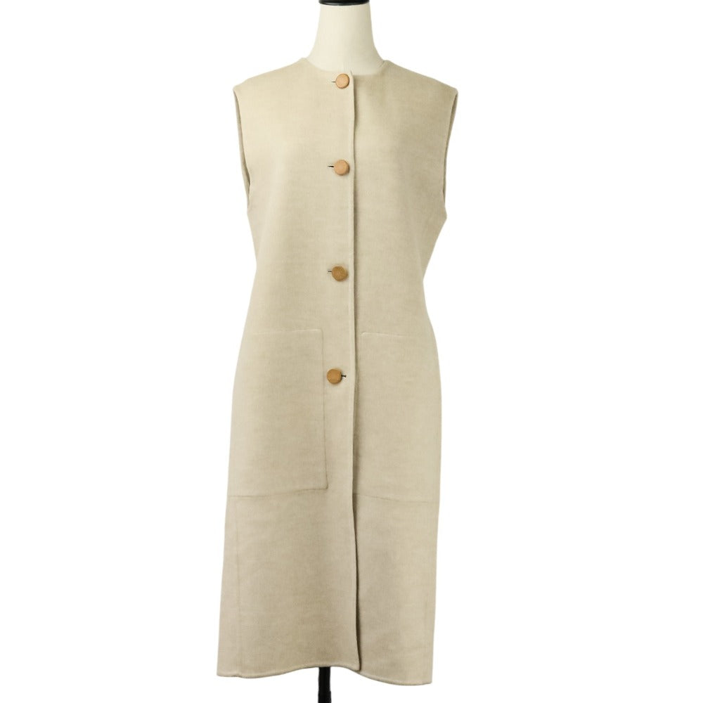 Hermès 3H0191DB Cashmere Long Gilet