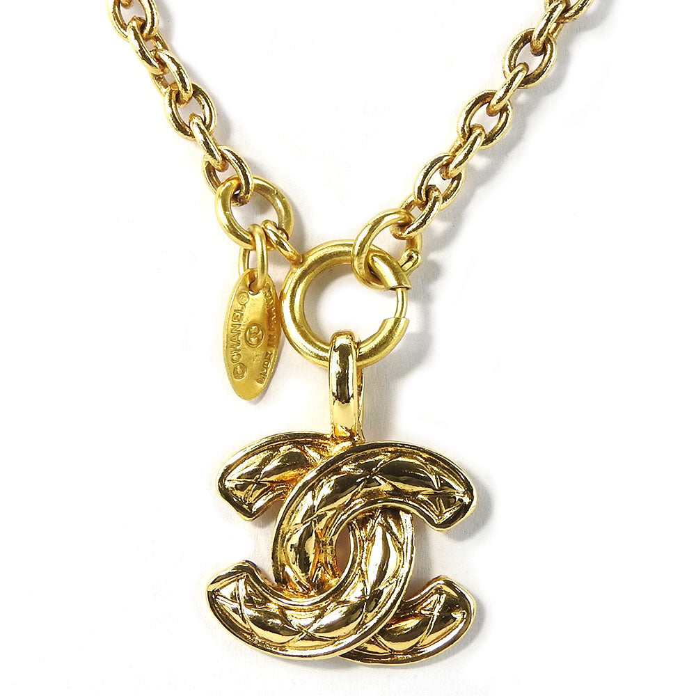 Chanel Metal Necklace Gold Plated