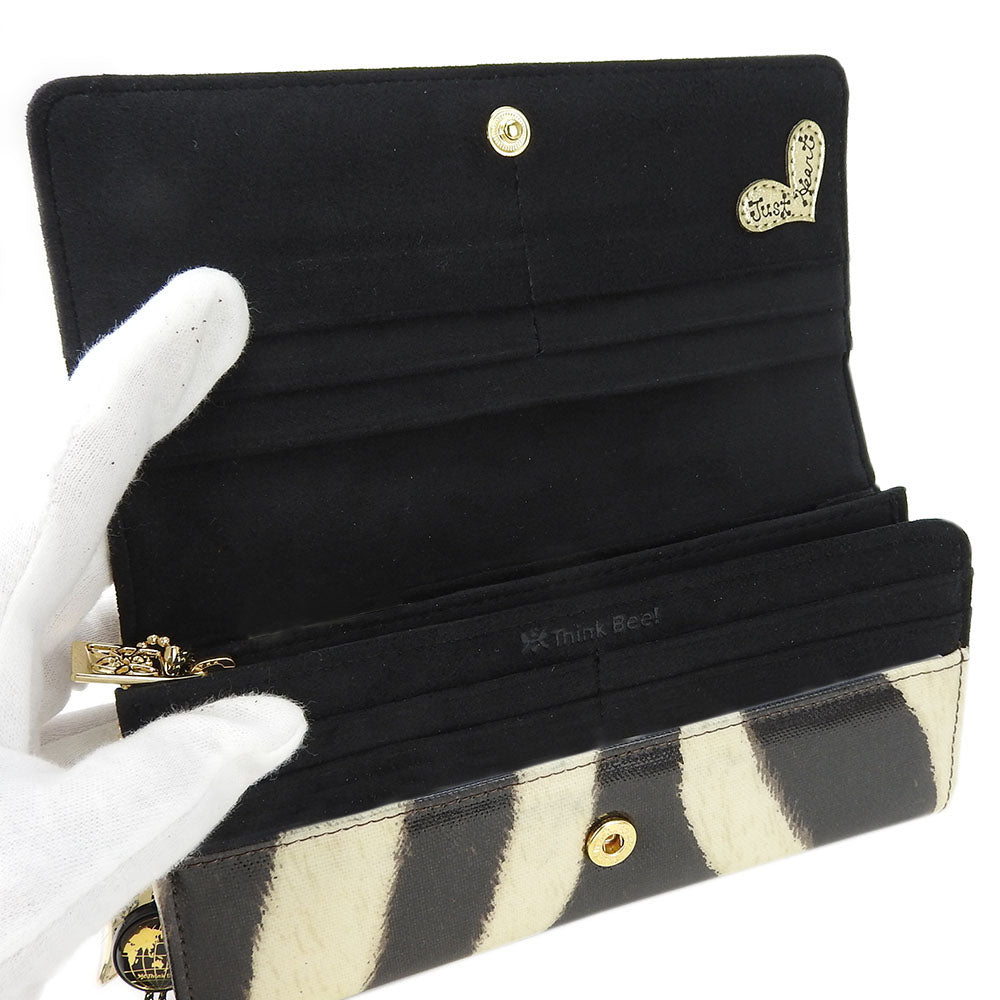 Thinkbee Synthetic Leather Zebra Purse