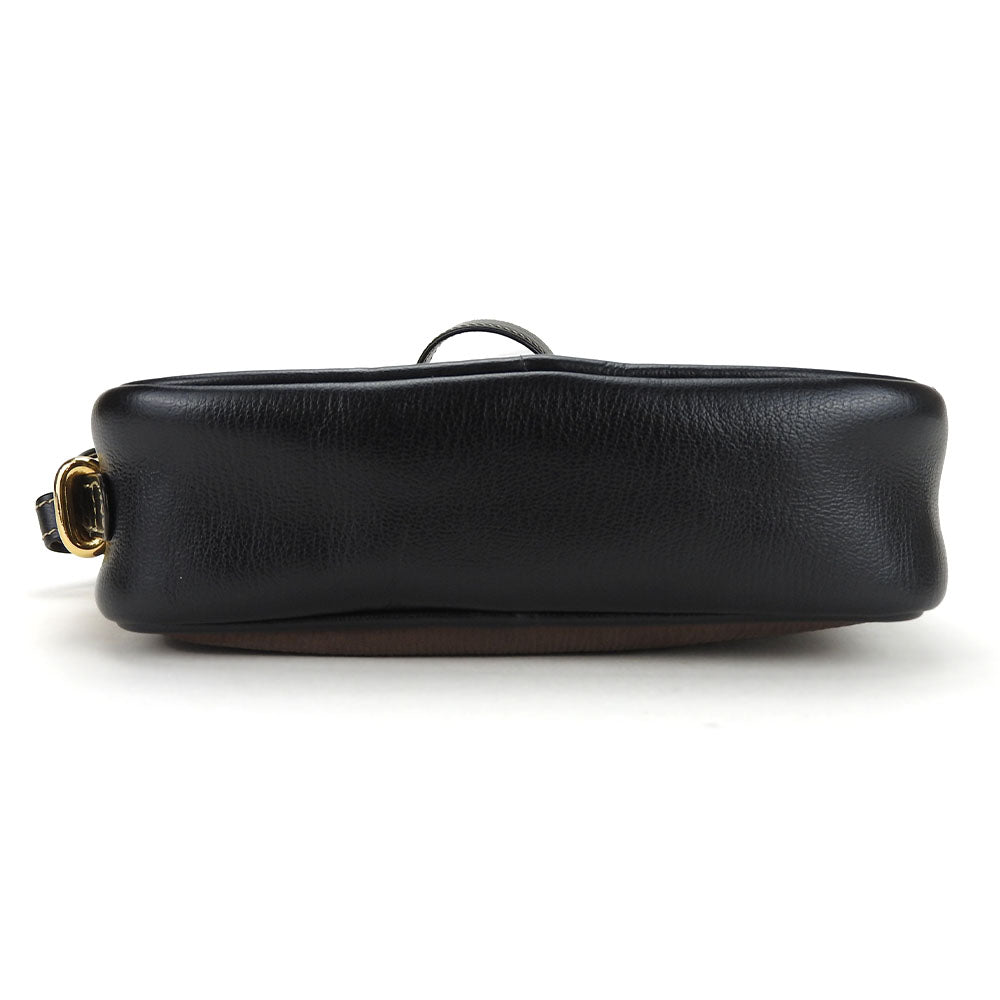 Loewe Velazquez Leather Shoulder Bag Black