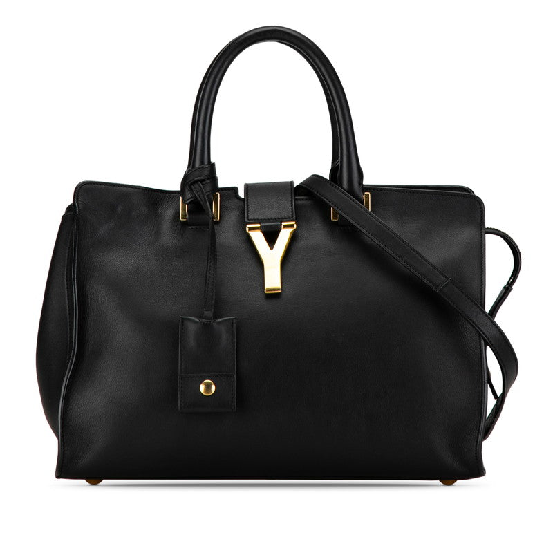 Yves Saint Laurent Leather Chyc Cabas Bag Leather Handbag 311210 in Good condition