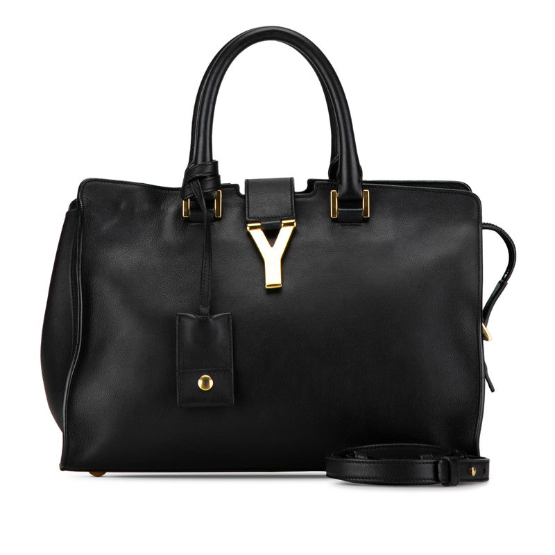 Yves Saint Laurent Leather Chyc Cabas Bag Leather Handbag 311210 in Good condition