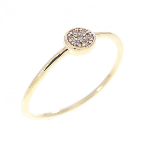 ete K10 Yellow Gold Diamond Ring