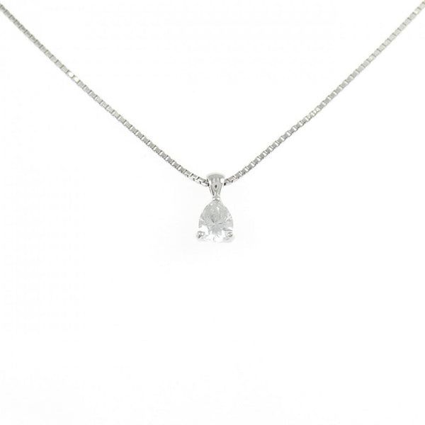 Au750 White Gold Platinum Diamond Necklace