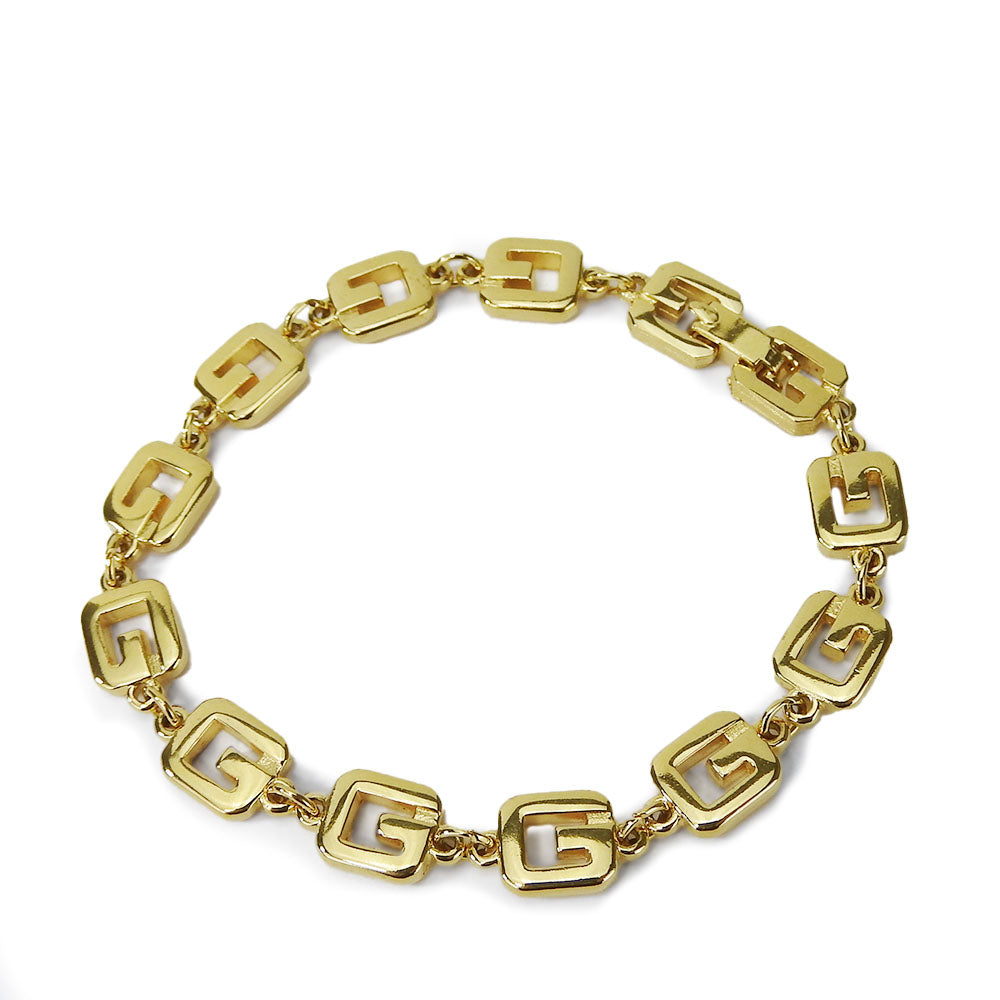 Givenchy Gold G Motif Metal Bracelet