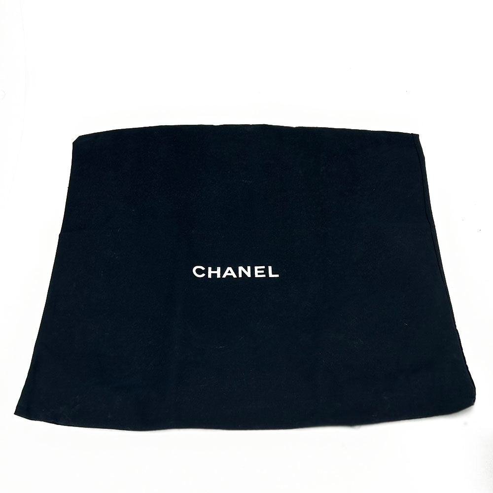 Chanel Suede Tote Bag Black Coco Mark