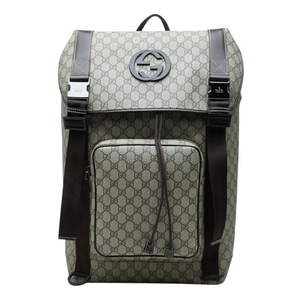 Gucci GG Supreme Interlocking G PVC Leather Backpack