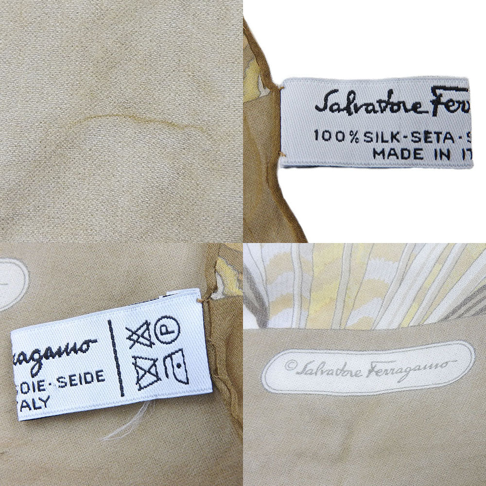 Salvatore Ferragamo Silk Scarf Botanical Pattern