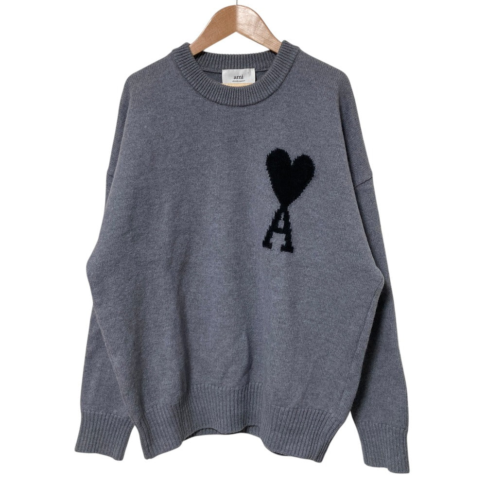 AMI Alexandre Mattiussi COEUR OVERSIZE INTARSIA SWEATER knitwear