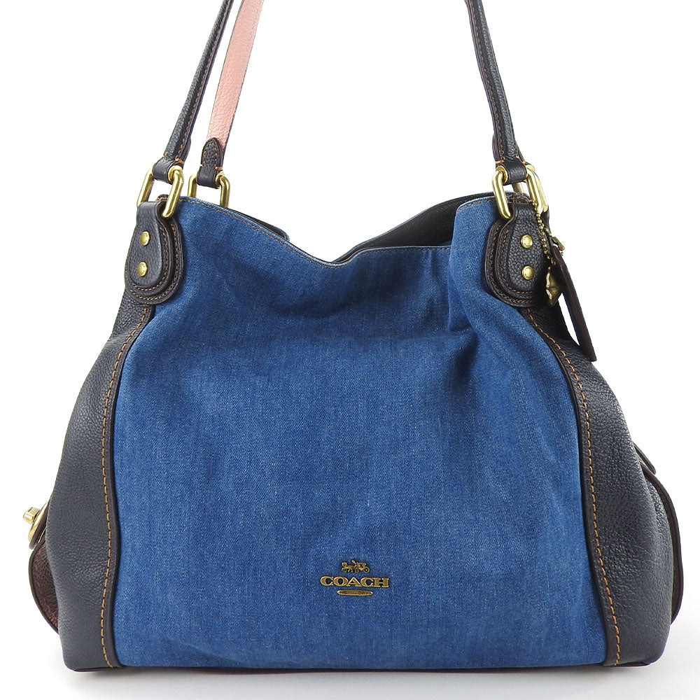 Coach Denim Leather Tote Bag 28916