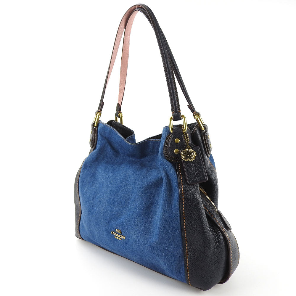 Coach Denim Leather Tote Bag 28916