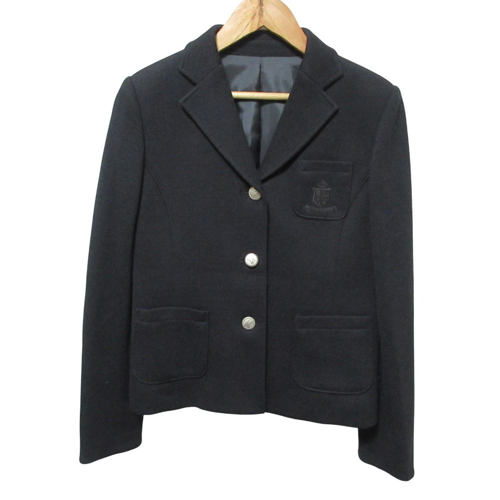Burberry Embroidered Emblem Knit Blazer