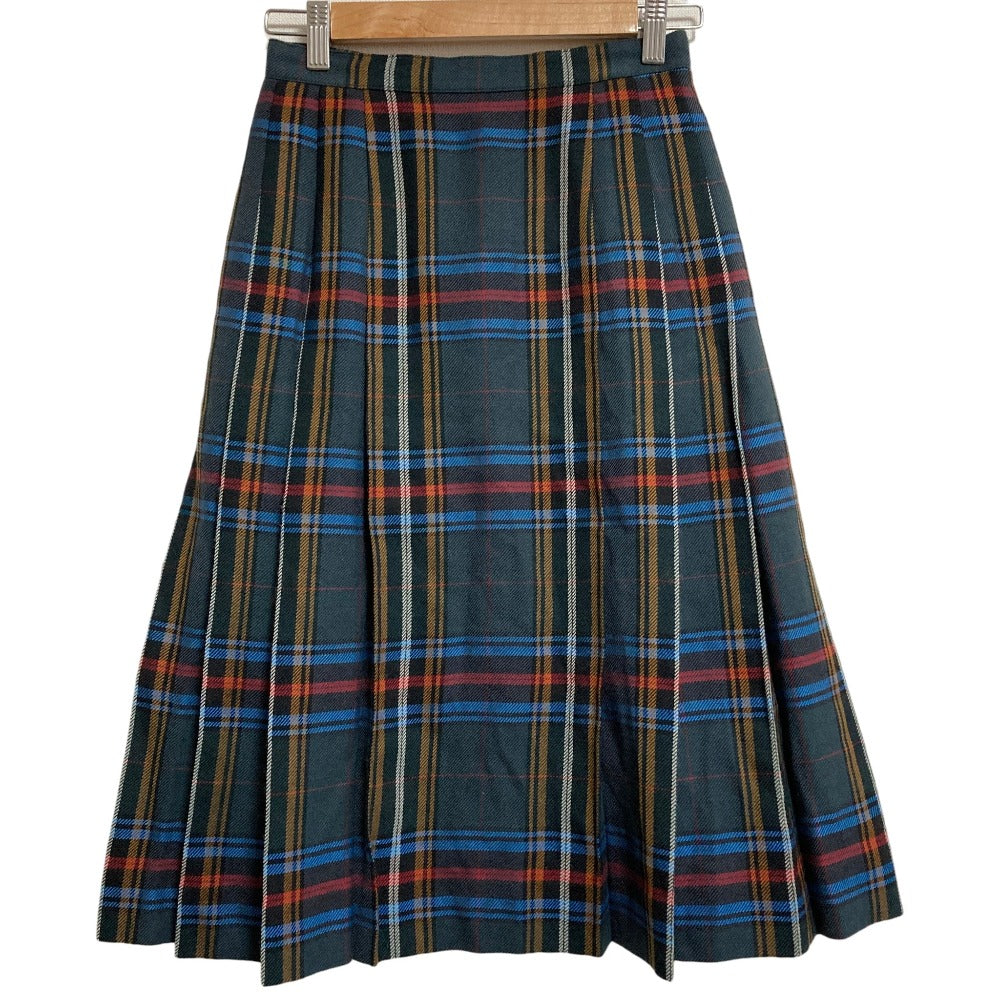 Burberrys Wool Pleated Skirt