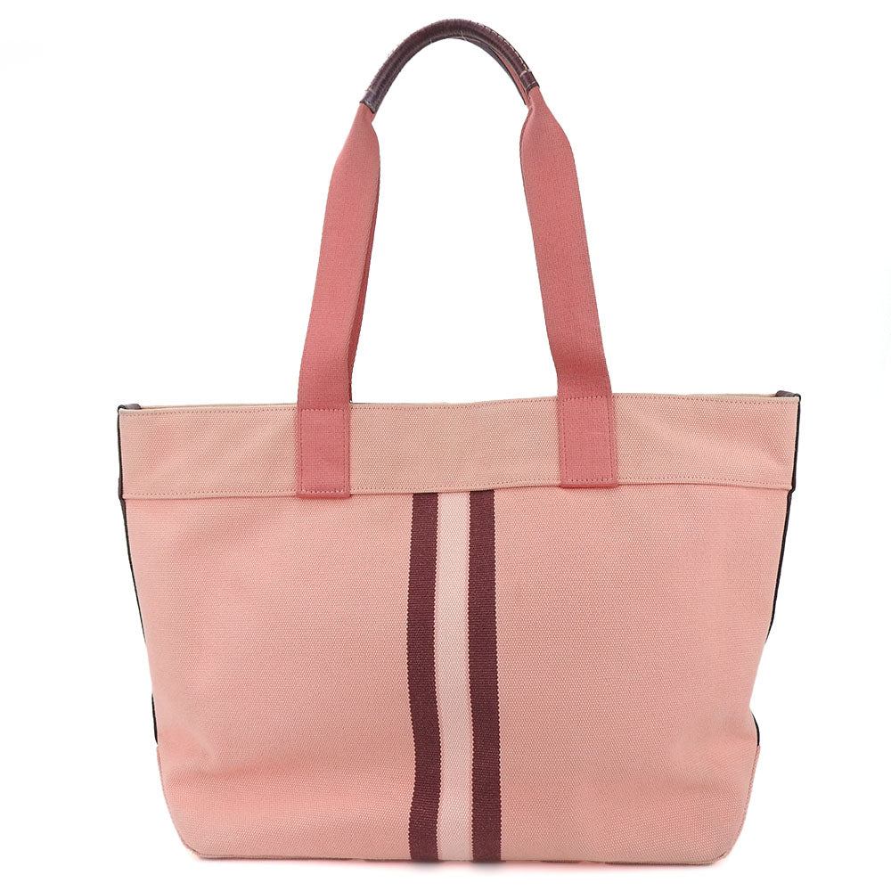 USED COACH Canvas Tote Bag 391 Pink Bordeaux