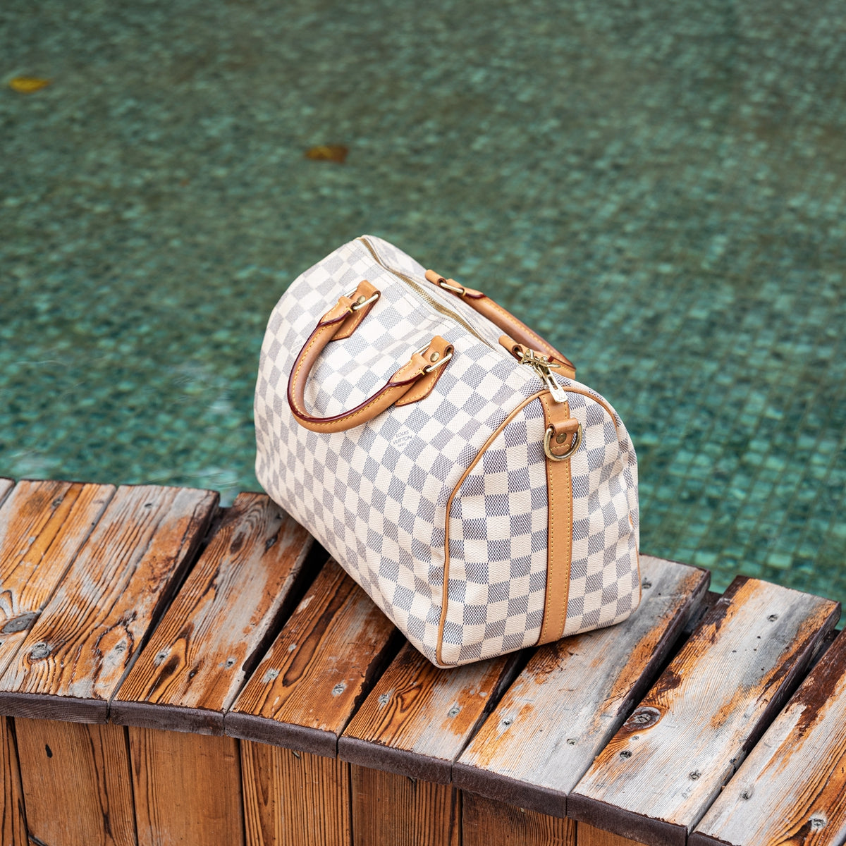 Damier Azur Speedy Bandouliere 30