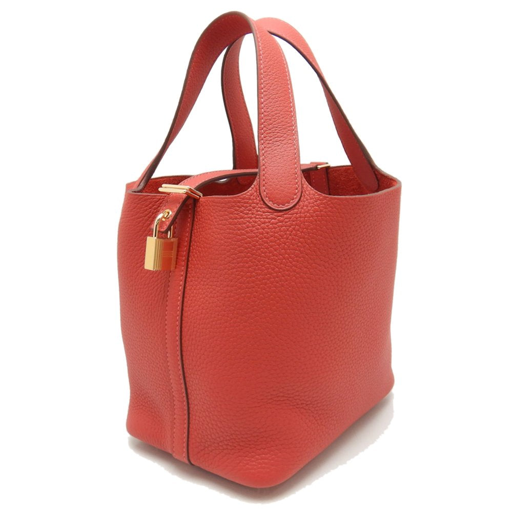 Hermes Picotin Lock PM Handbag Vermilion