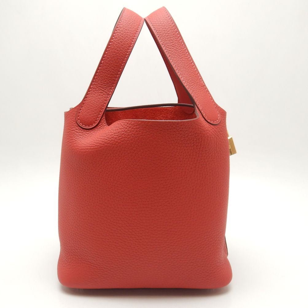 Hermes Picotin Lock PM Handbag Vermilion