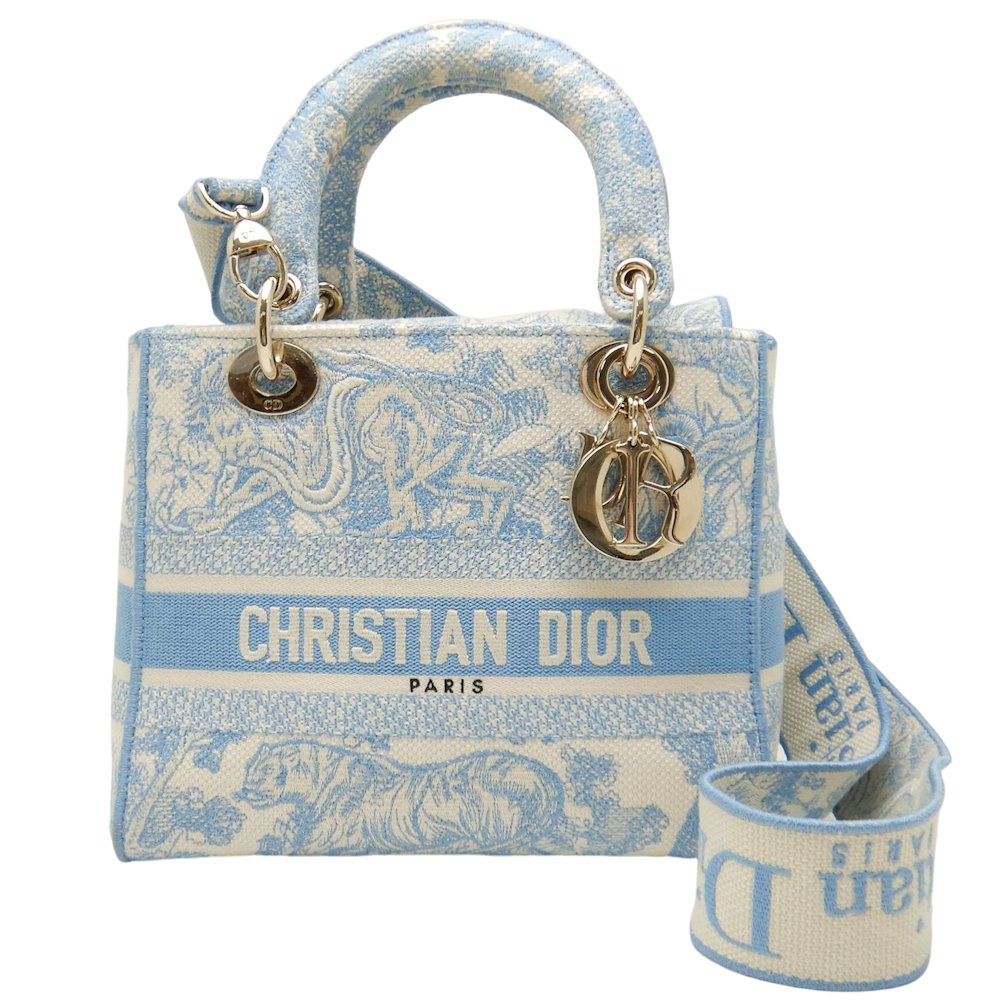 Dior Canvas Lady D-Lite Medium Bag