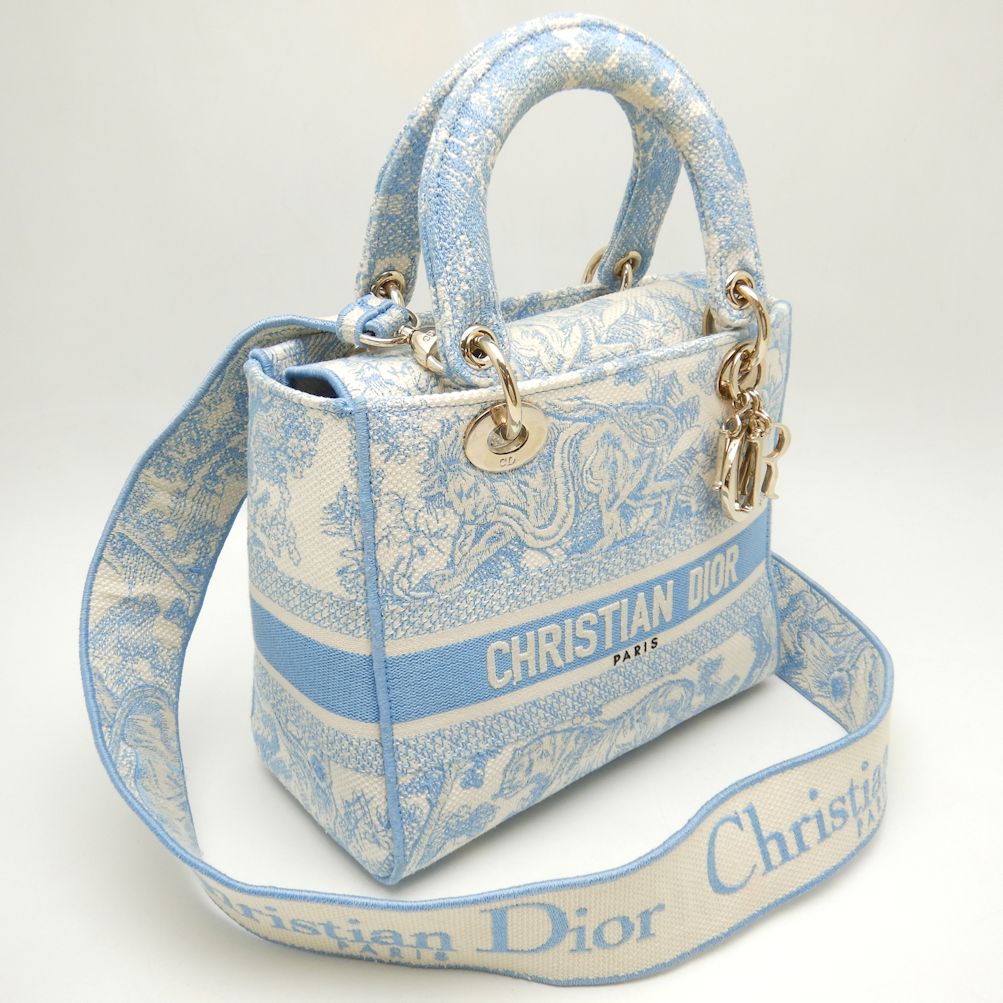 Dior Canvas Lady D-Lite Medium Bag