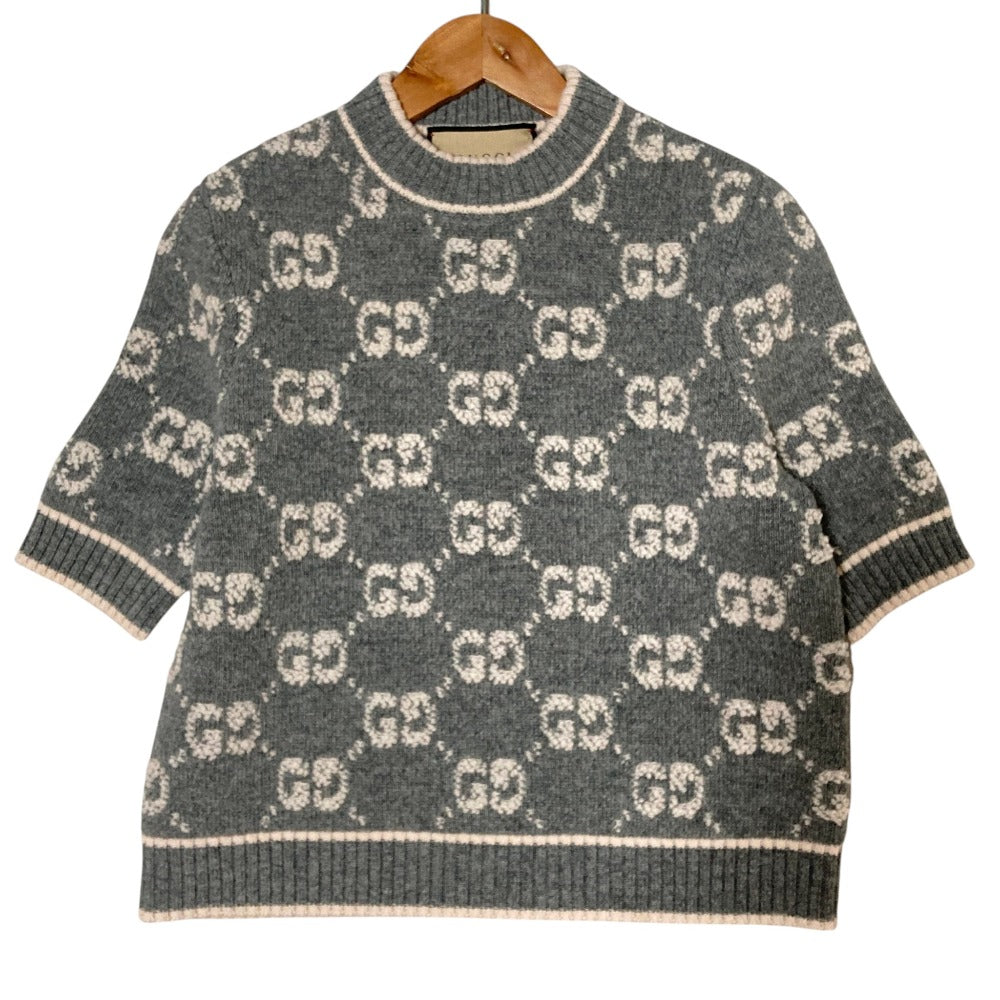 Gucci GG Boucle Wool Jacquard Top
