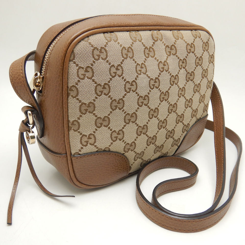 Gucci GG Canvas Leather Shoulder Bag