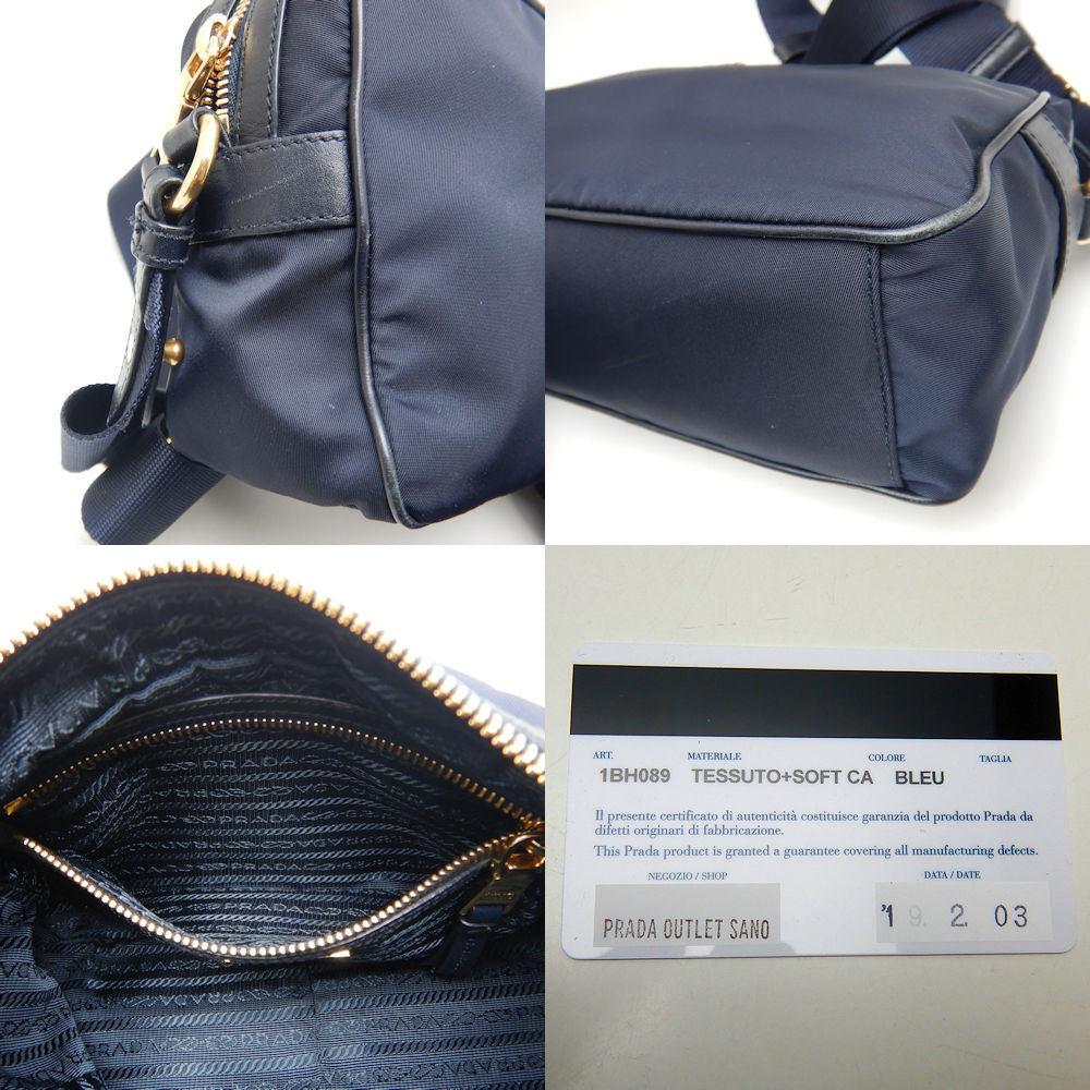 Prada Nylon Calf Shoulder Bag 1BH089