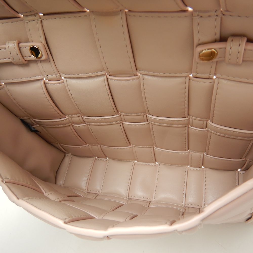 Michael Kors Leather Shoulder Bag Pink Beige