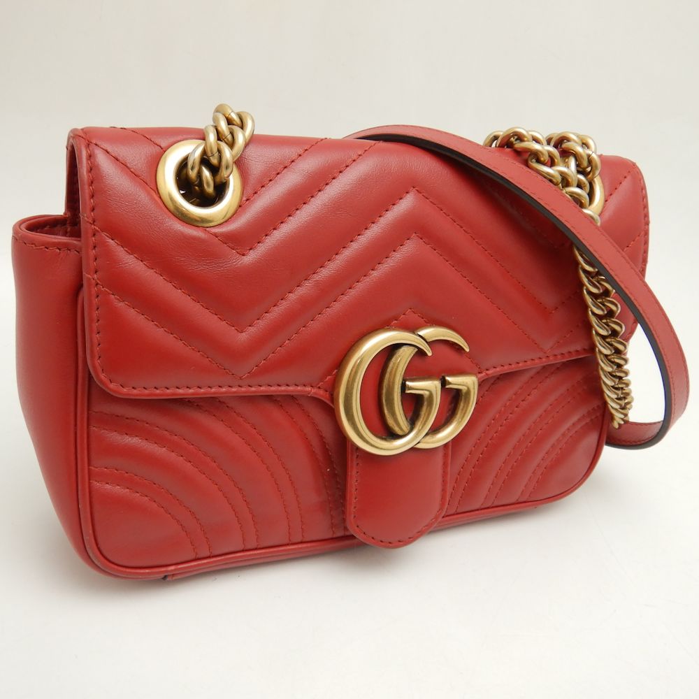 Gucci Quilted Mini Shoulder Bag Leather