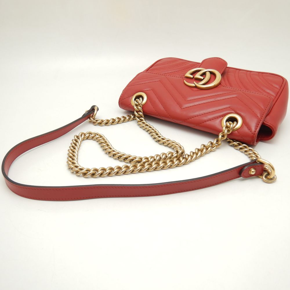 Gucci Quilted Mini Shoulder Bag Leather