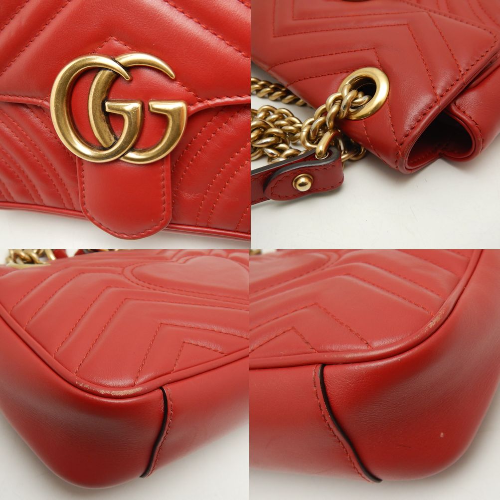 Gucci Quilted Mini Shoulder Bag Leather