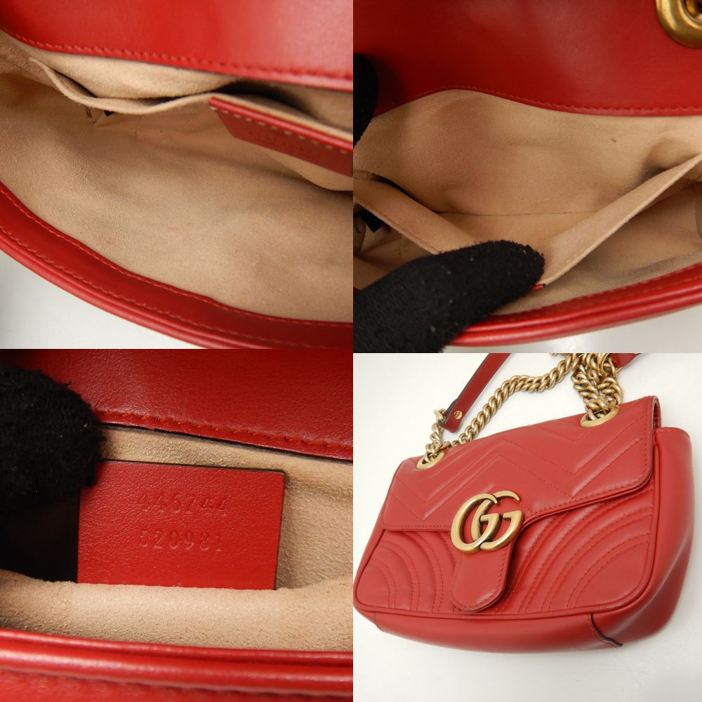 Gucci Quilted Mini Shoulder Bag Leather