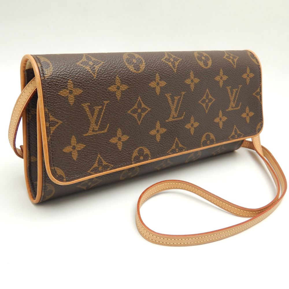 Louis Vuitton Monogram Pochette Twin GM Brown