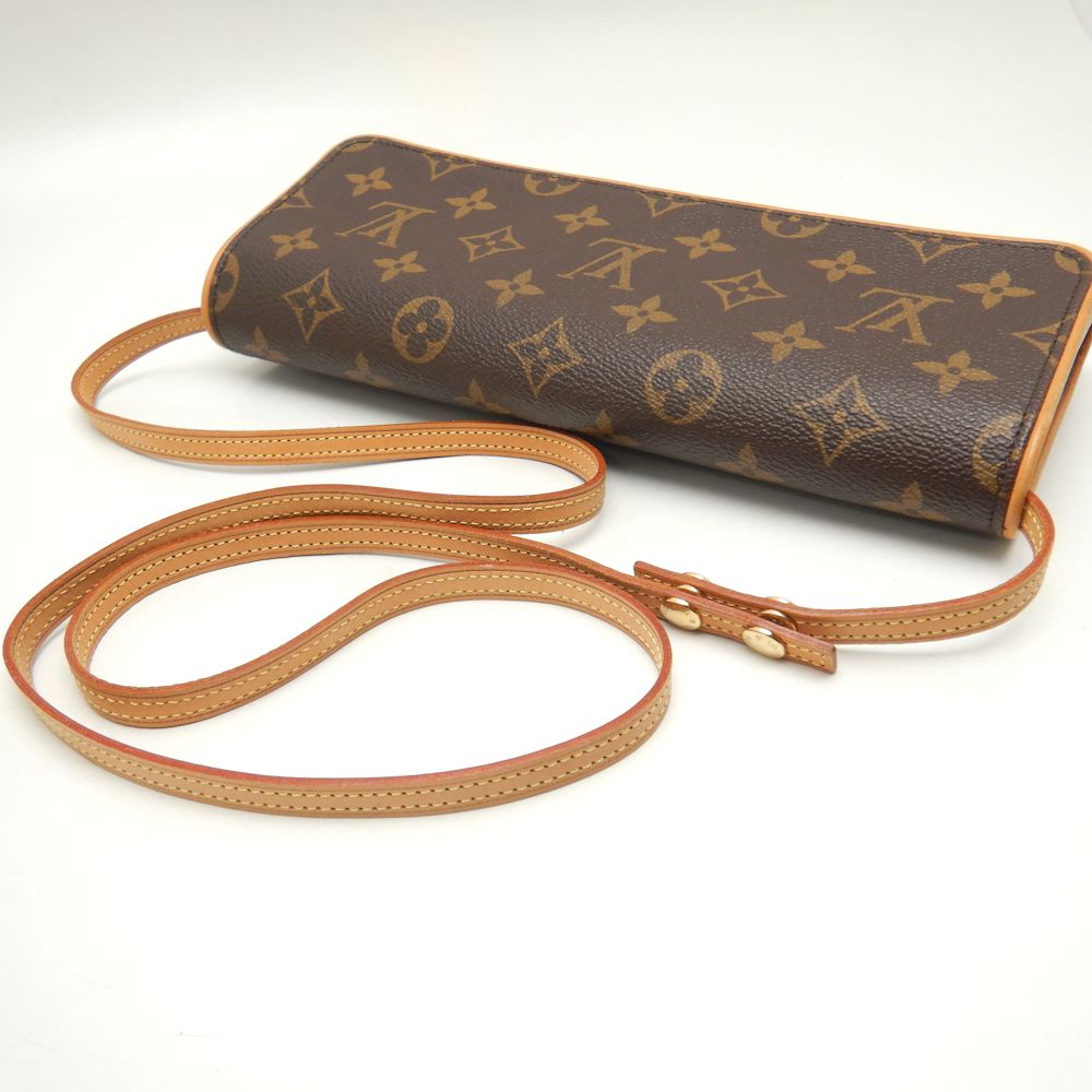 Louis Vuitton Monogram Pochette Twin GM Brown