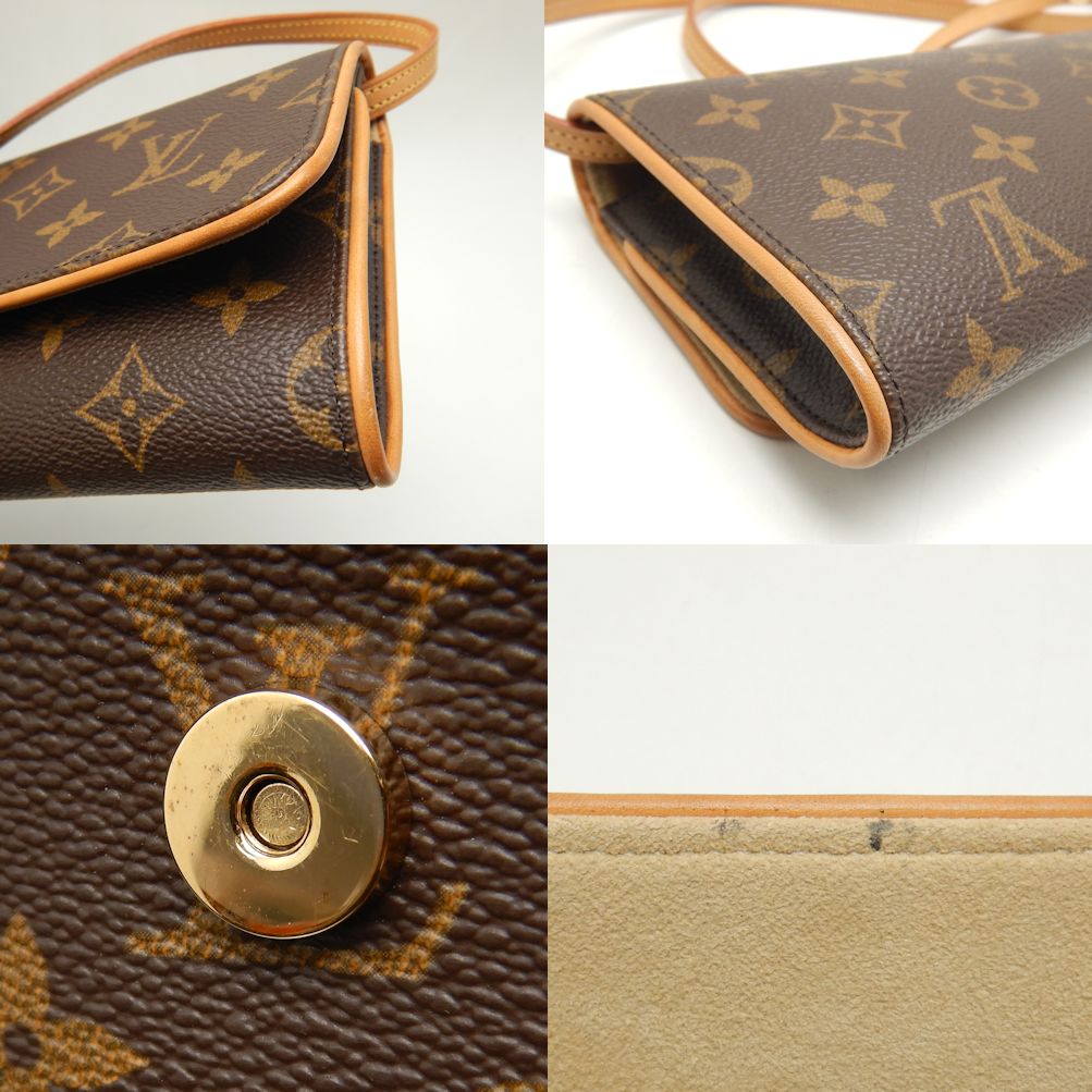 Louis Vuitton Monogram Pochette Twin GM Brown