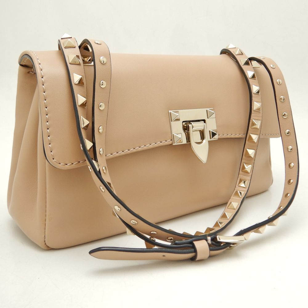 Valentino Leather Shoulder Bag Rockstud