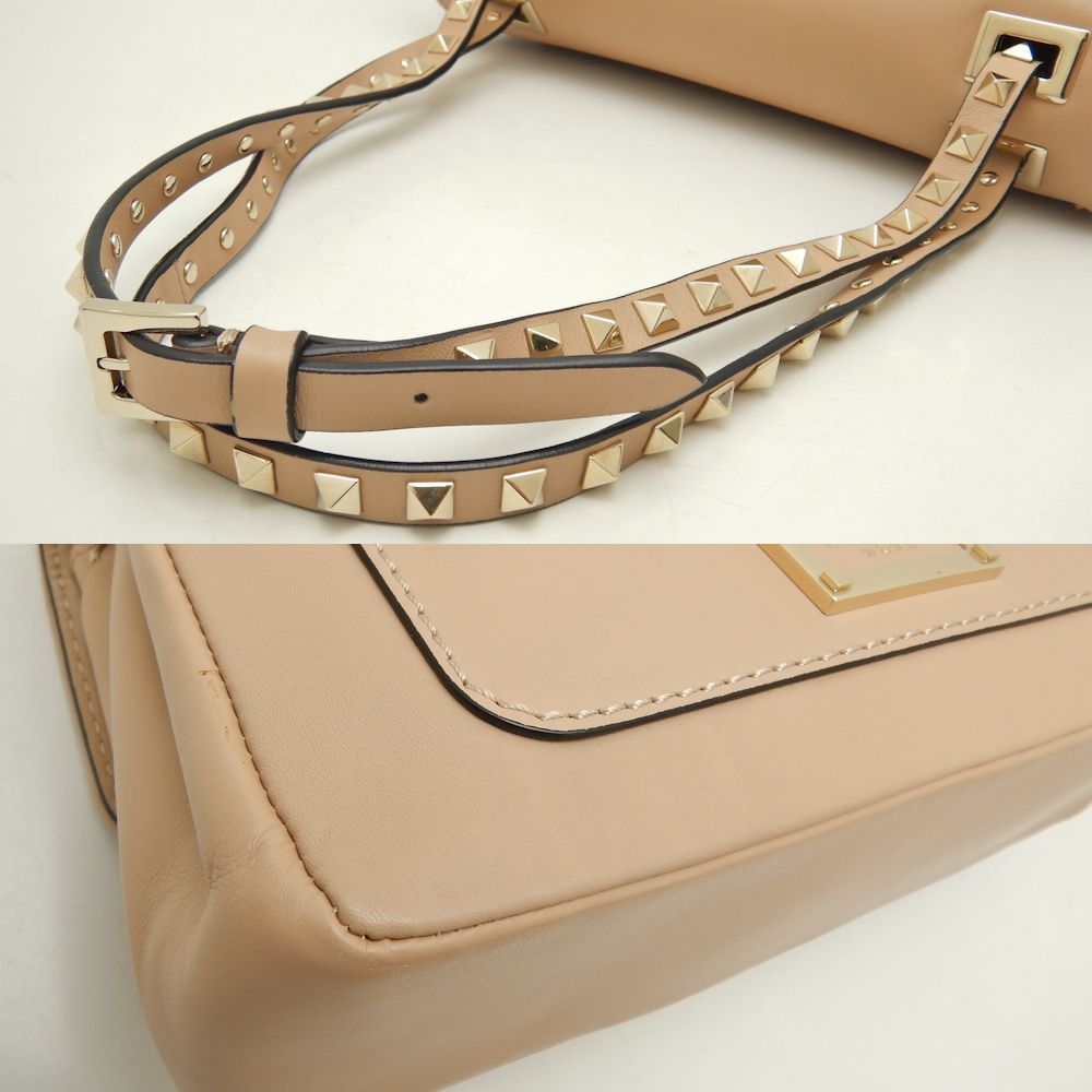 Valentino Leather Shoulder Bag Rockstud