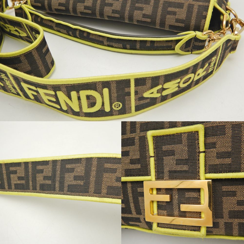 Fendi Mamma Baguette 2WAY Canvas Shoulder Bag